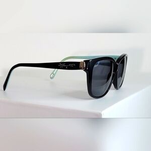Tiffany & Co. Black On Blue Italian Sunglasses TF 4308